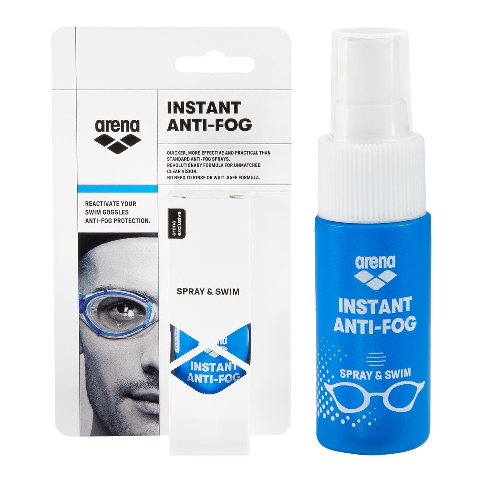 Arena Antifog Spray Brillen-Antibeschlagspray, für Schwimmbrillen