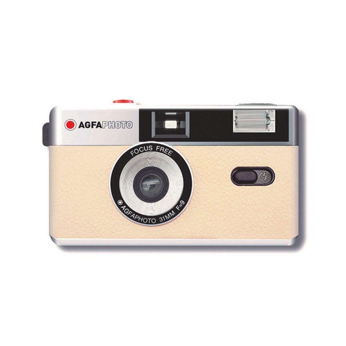 Camera beige Kompaktkamera Reusable Photo AgfaPhoto