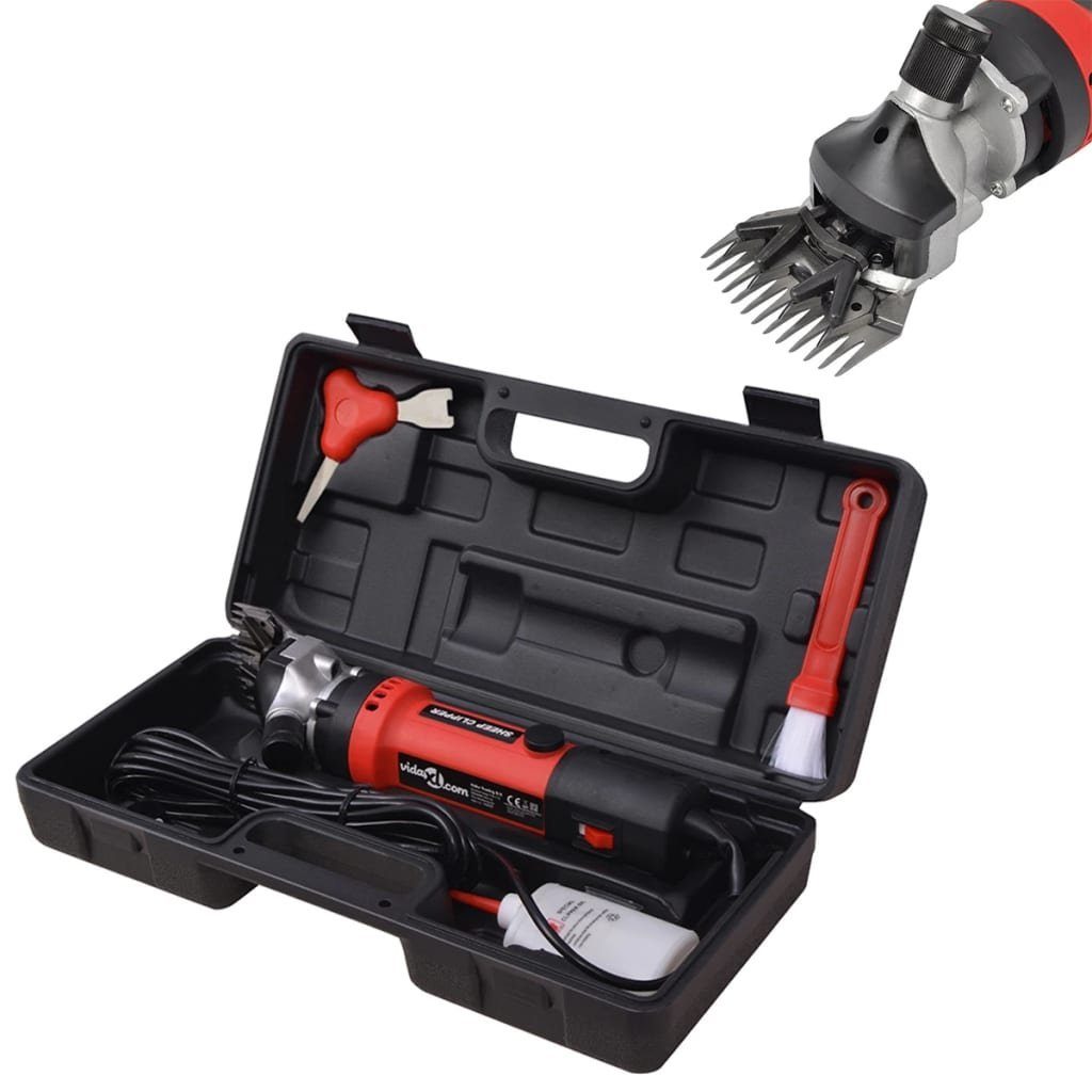 vidaXL Tierhaarentferner 7-tlg. Schafschermaschine-Set 550 W, (7-tlg), Schafschermaschine Set 7-tlg. 550W Schaf Schermaschine Schafschere