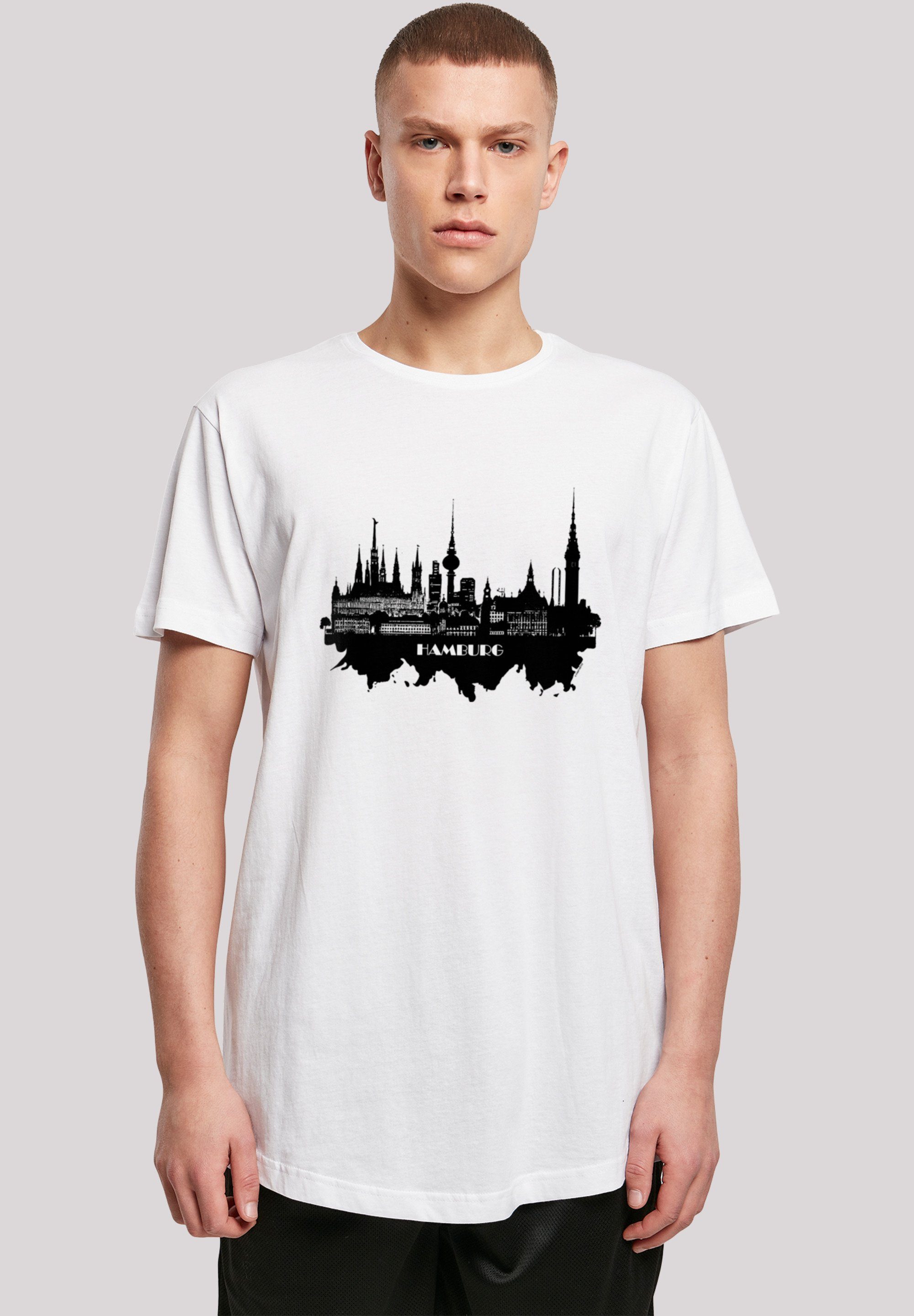 F4NT4STIC T-Shirt Cities Collection - skyline Hamburg Print