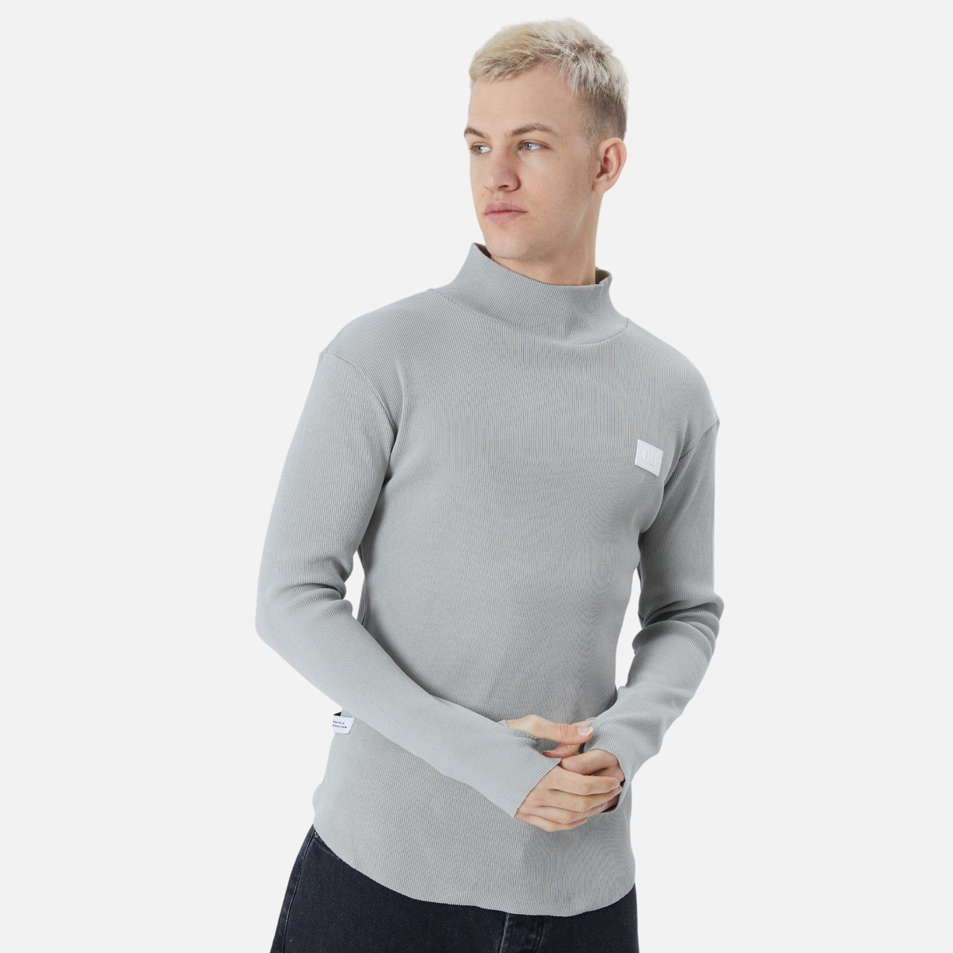 Fit Sweatshirt Rundhals Grau COFI Herren Sweatshirt Regular Pullover Casuals
