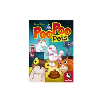 Pegasus Spiele Spiel, Familienspiel 18338G - Poo Poo Pets, Brettspiel, für 2 bis 4 Spieler,..., Partyspiel