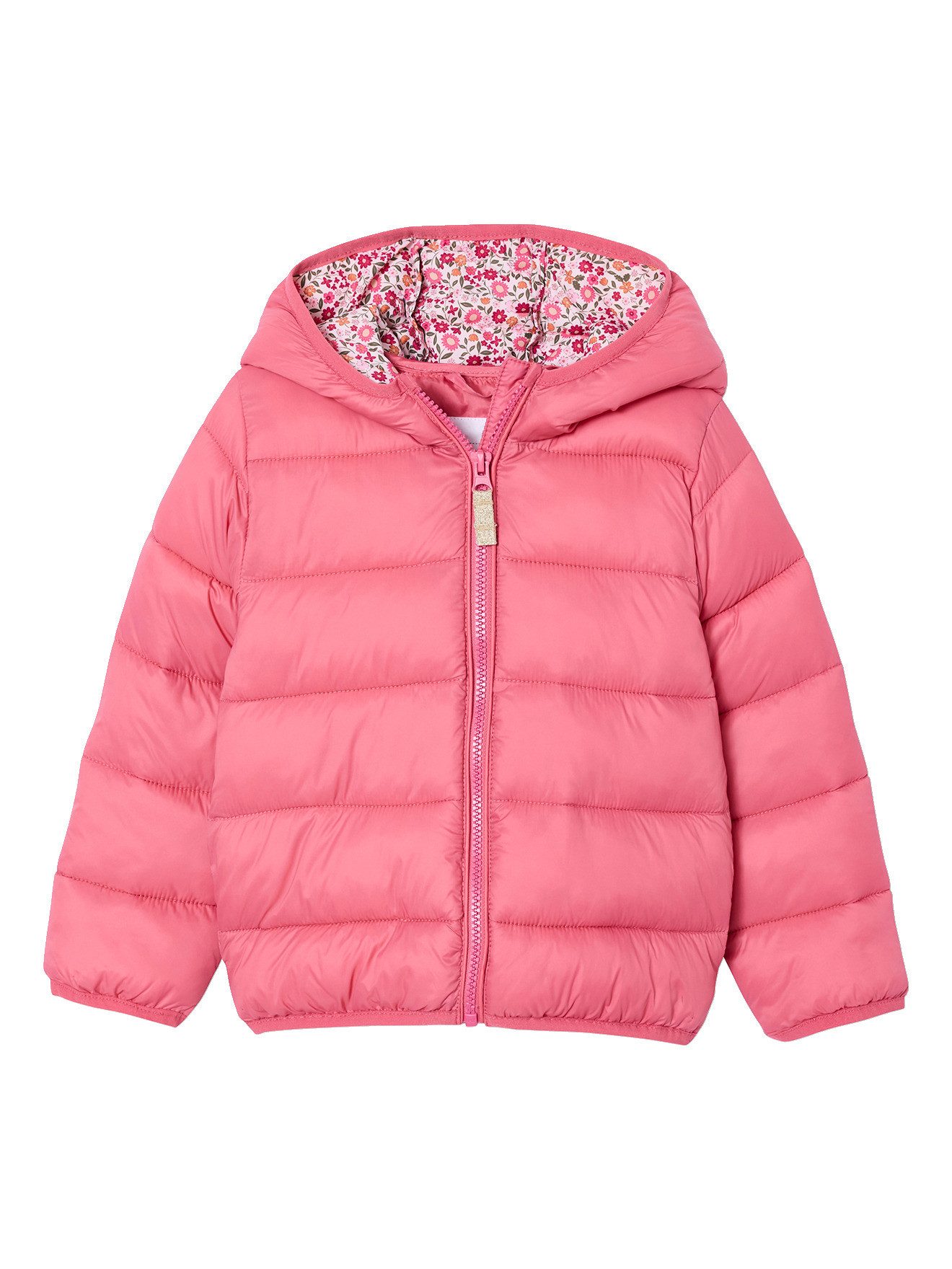 vertbaudet Steppjacke Mädchen Light-Steppjacke mit Kapuze, Recycling-Polyester