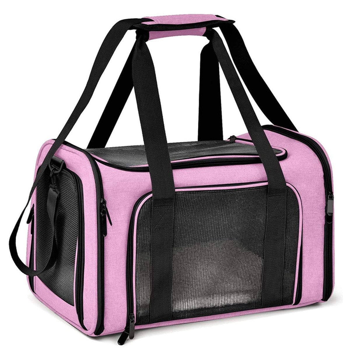 Tiertransporttasche Transporttasche für Katze Hund, Faltbare Katzentransportbox, tragbar