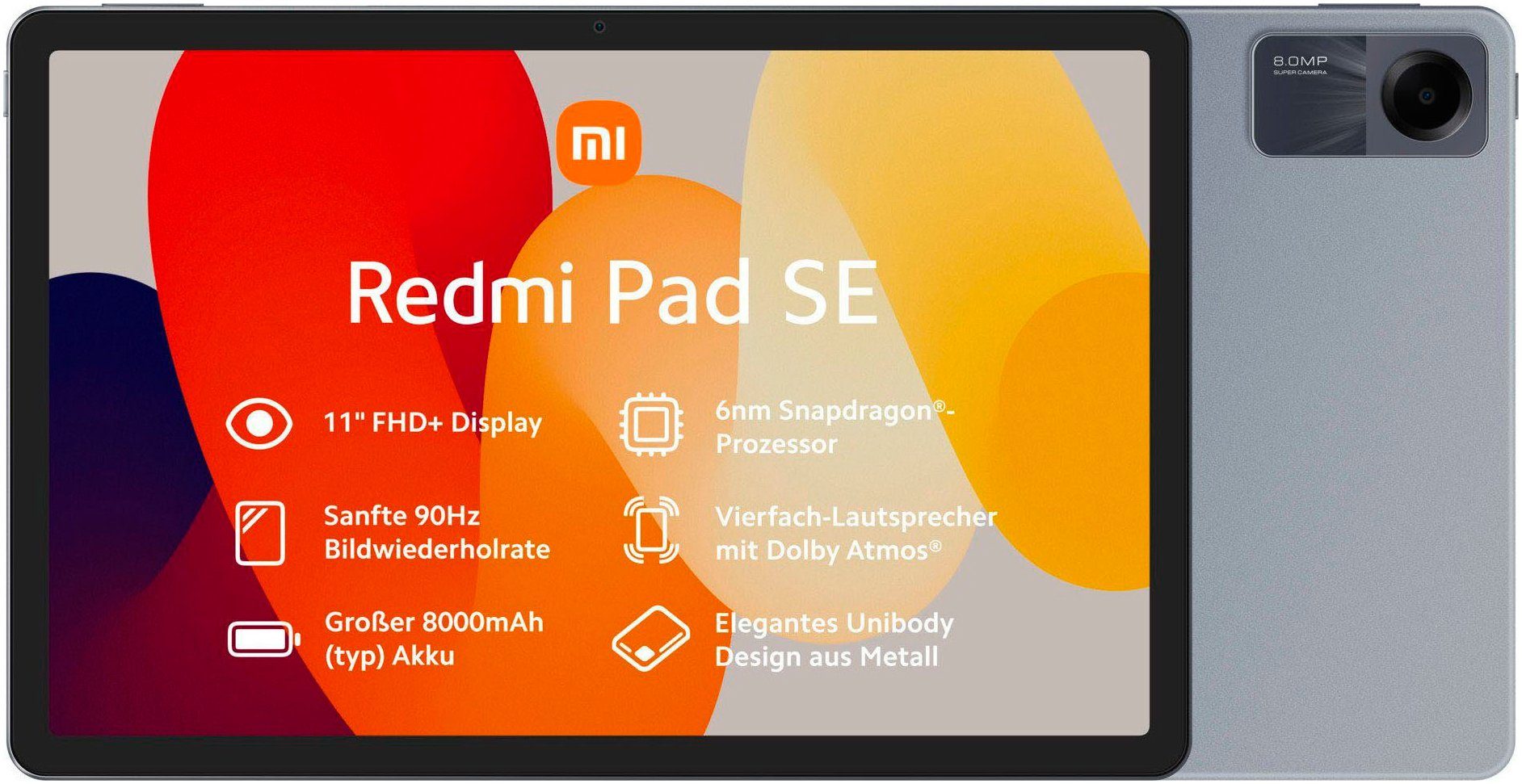 Xiaomi Redmi Pad SE 4+128GB Tablet (11", 128 GB, Android)