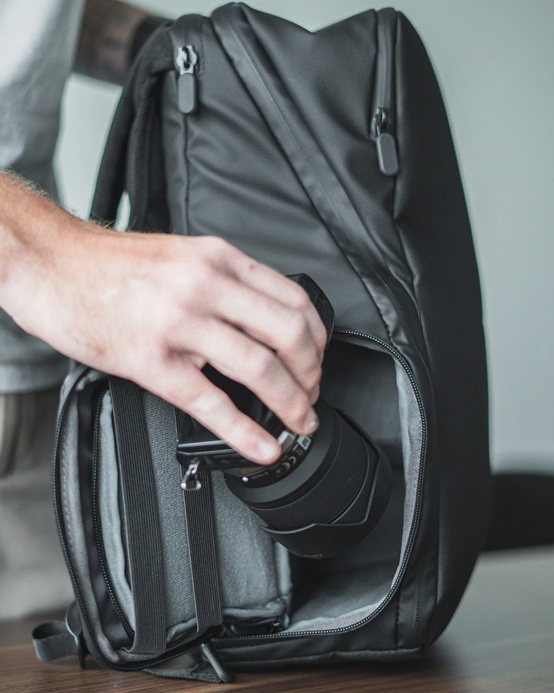 onemate Rucksack Camera Module / schwarz (1-tlg), Vielseitiges Modul ideal für Kamera- und Technik Equipment