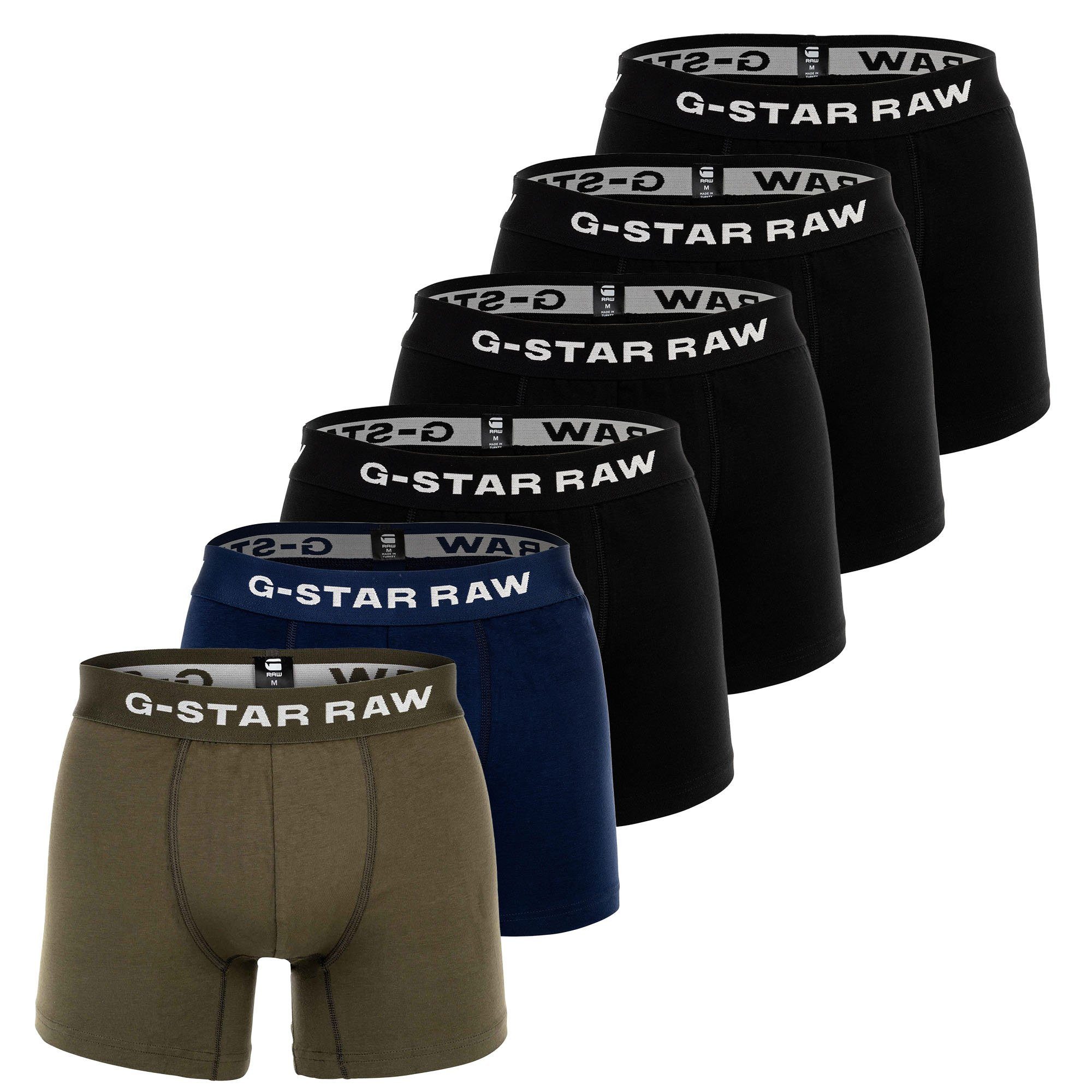 G-STAR Boxer Herren Boxershort 6er Pack Baumwollmischung (Packung, 6er Pack)