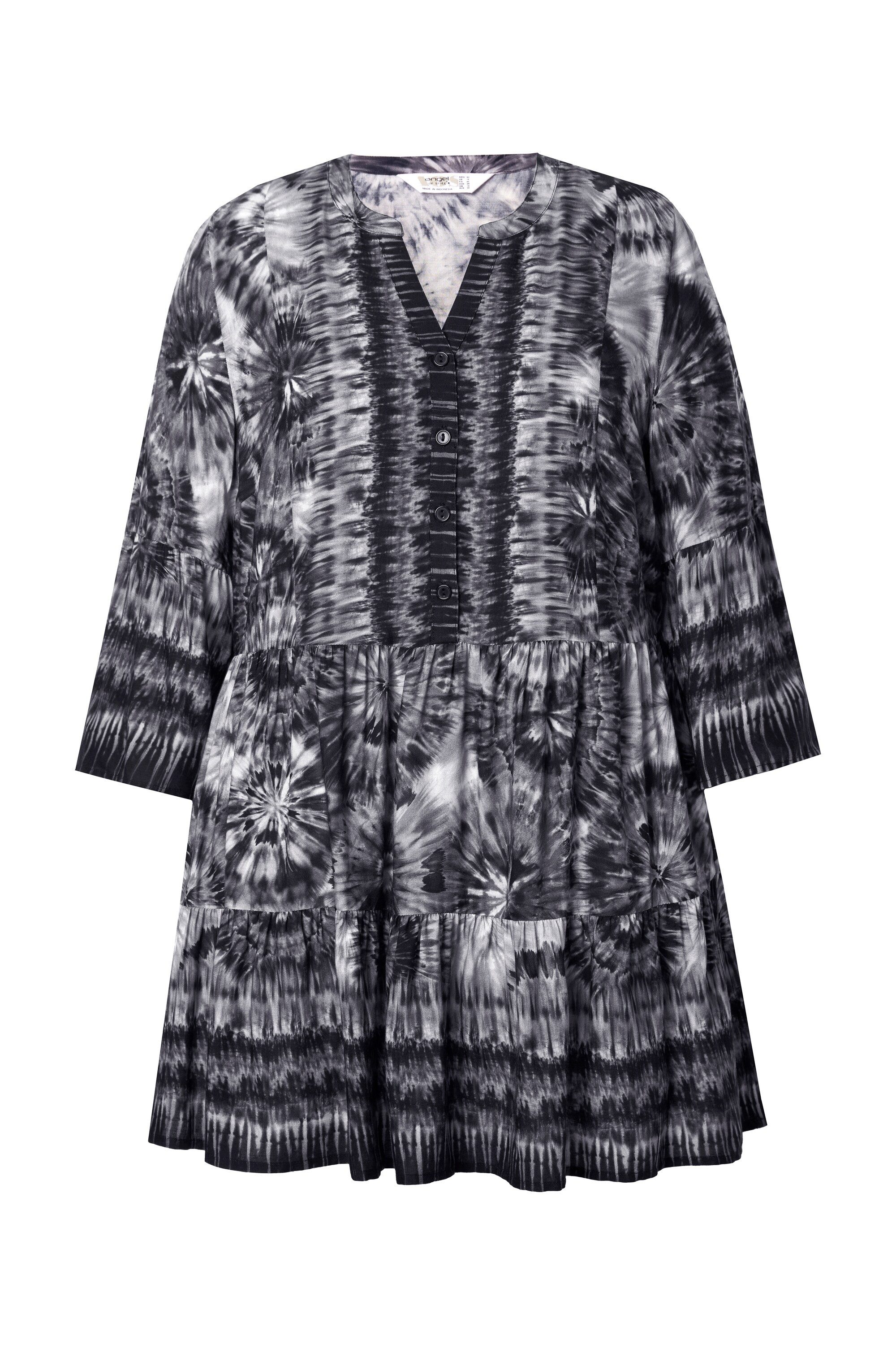 Angel of Style Tunika Tunika Blütenmuster Stehkragen Knopfleiste günstig online kaufen