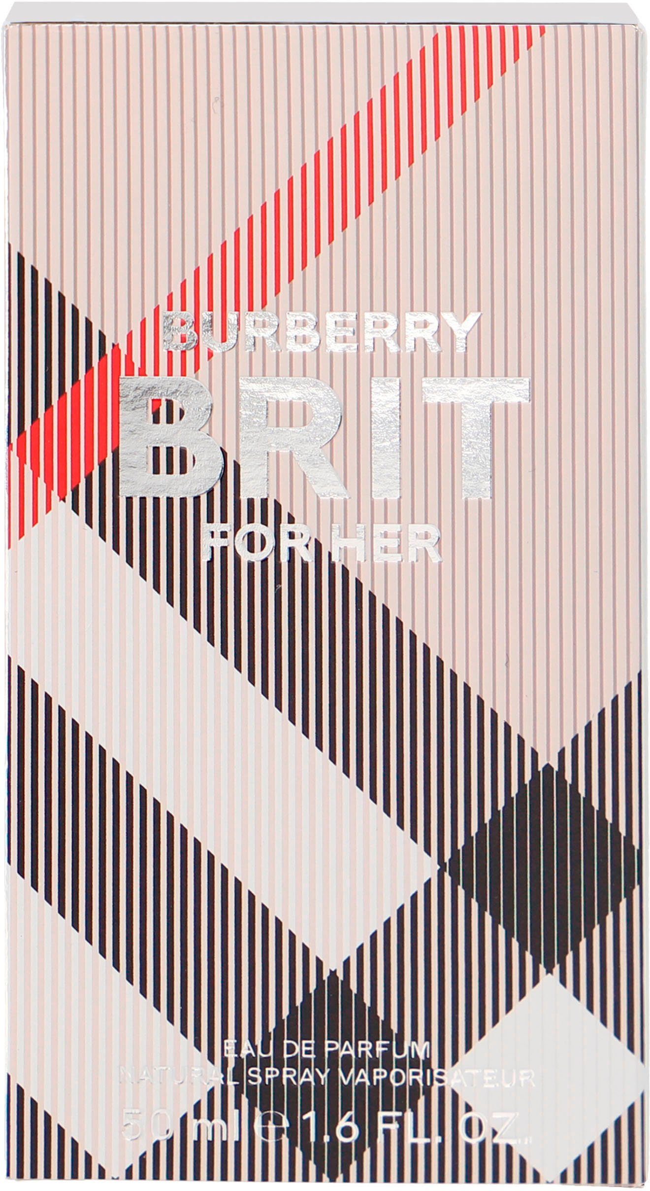 BURBERRY Eau de Parfum BRIT EDP, mit hatrmonischer Tiefe