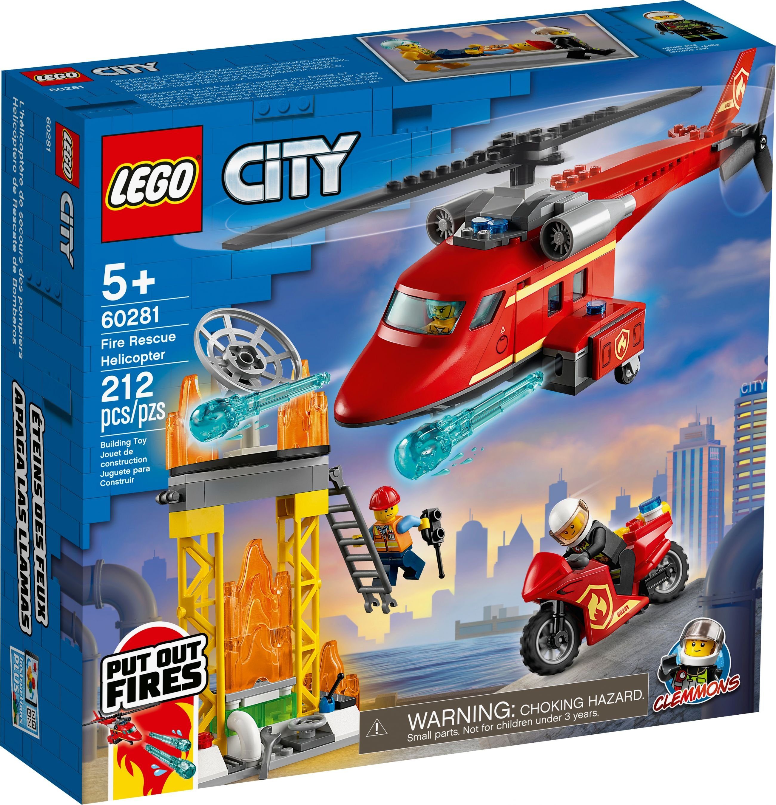 LEGO® LEGO® City 60281 Feuerwehrhubschrauber Konstruktionsspielsteine, (212 günstig online kaufen