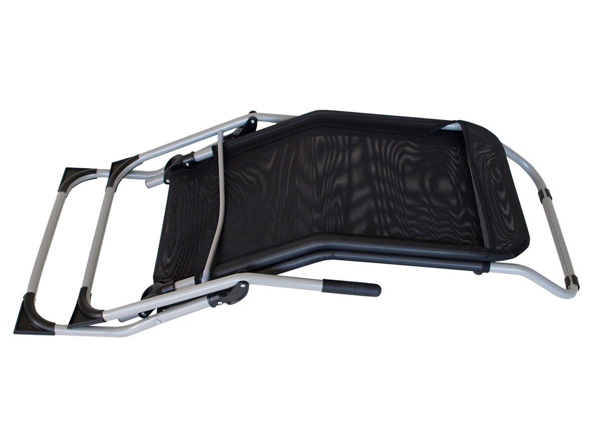 TPFGarden Gartenliege Athen, 1 St., Sonnenliege Bespannung Gewebe Schwarz, günstig online kaufen