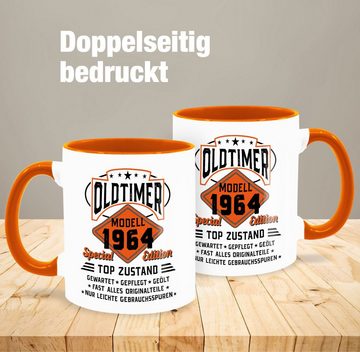 Shirtracer Tasse Oldtimer Modell 1964 - schwarz, Keramik, 60. Geburtstag Tasse