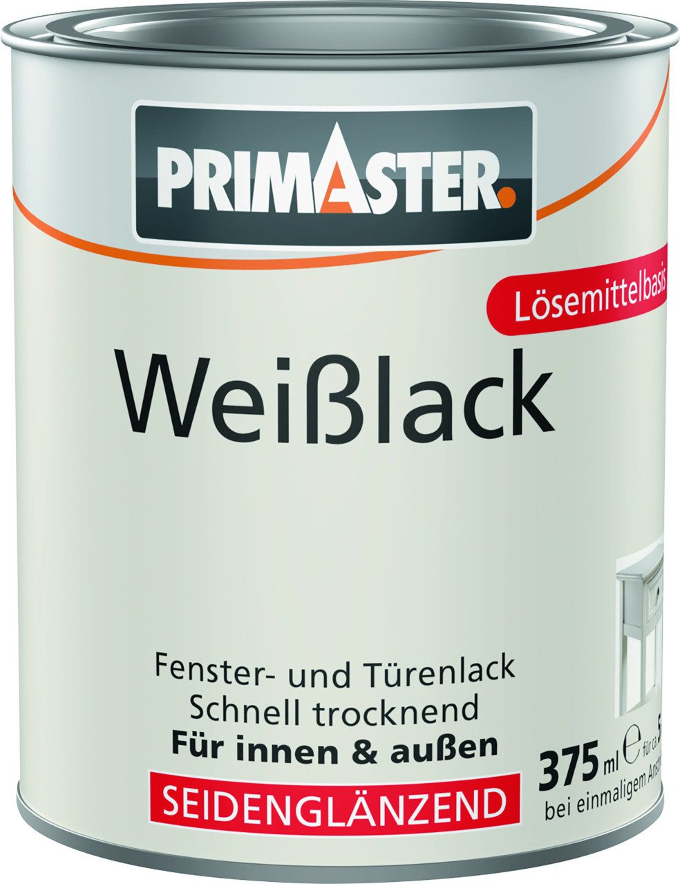 Primaster Weißlack Primaster Weißlack seidenmatt 375 ml weiß