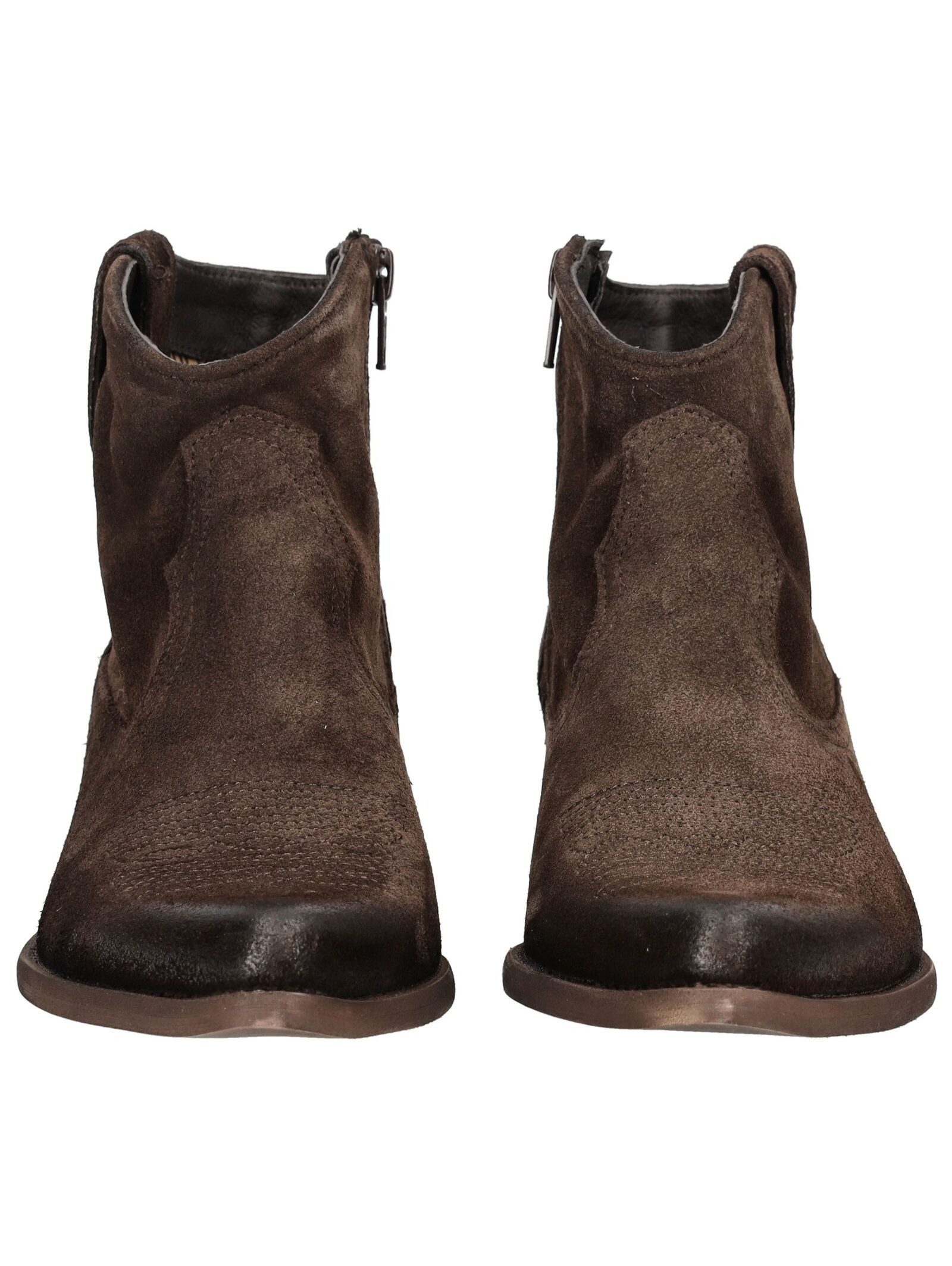 Felmini Stiefelette Veloursleder . Cowboy Stiefelette
