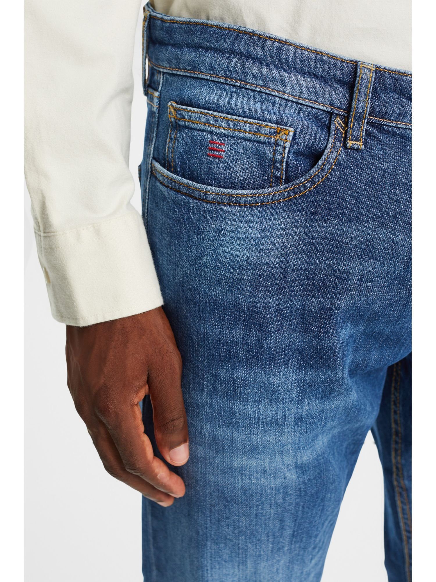 Esprit Slim-fit-Jeans Schmale mit mittlerer Jeans Bundhöhe