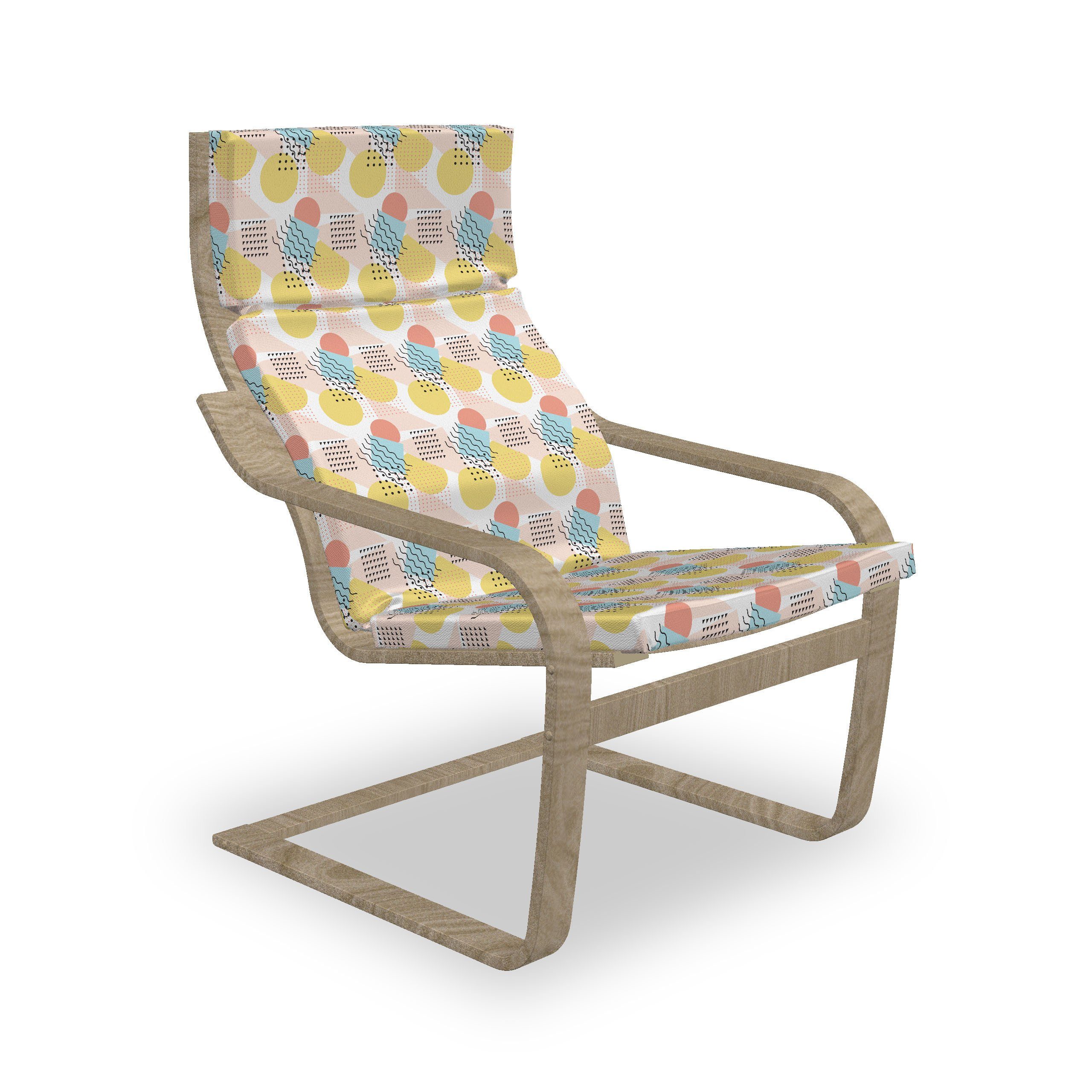 Abakuhaus Stuhlkissen Sitzkissen mit Stuhlkissen mit Hakenschlaufe und Reißverschluss, Geometrisch Ungewöhnliche Trippy Linien
