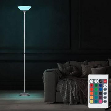 etc-shop LED Stehlampe, Leuchtmittel inklusive, Warmweiß, Farbwechsel, RGB LED Decken-Fluter Steh Stand Lampe Leuchte Beleuchtung