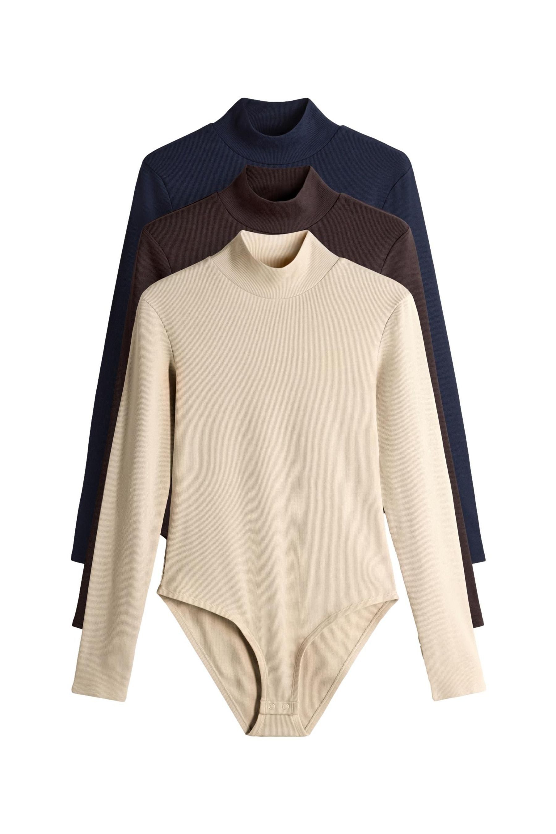 The Set Langarmbody The Set Gerippte Langarm-Bodysuits, 3er-Pack (3-tlg) günstig online kaufen