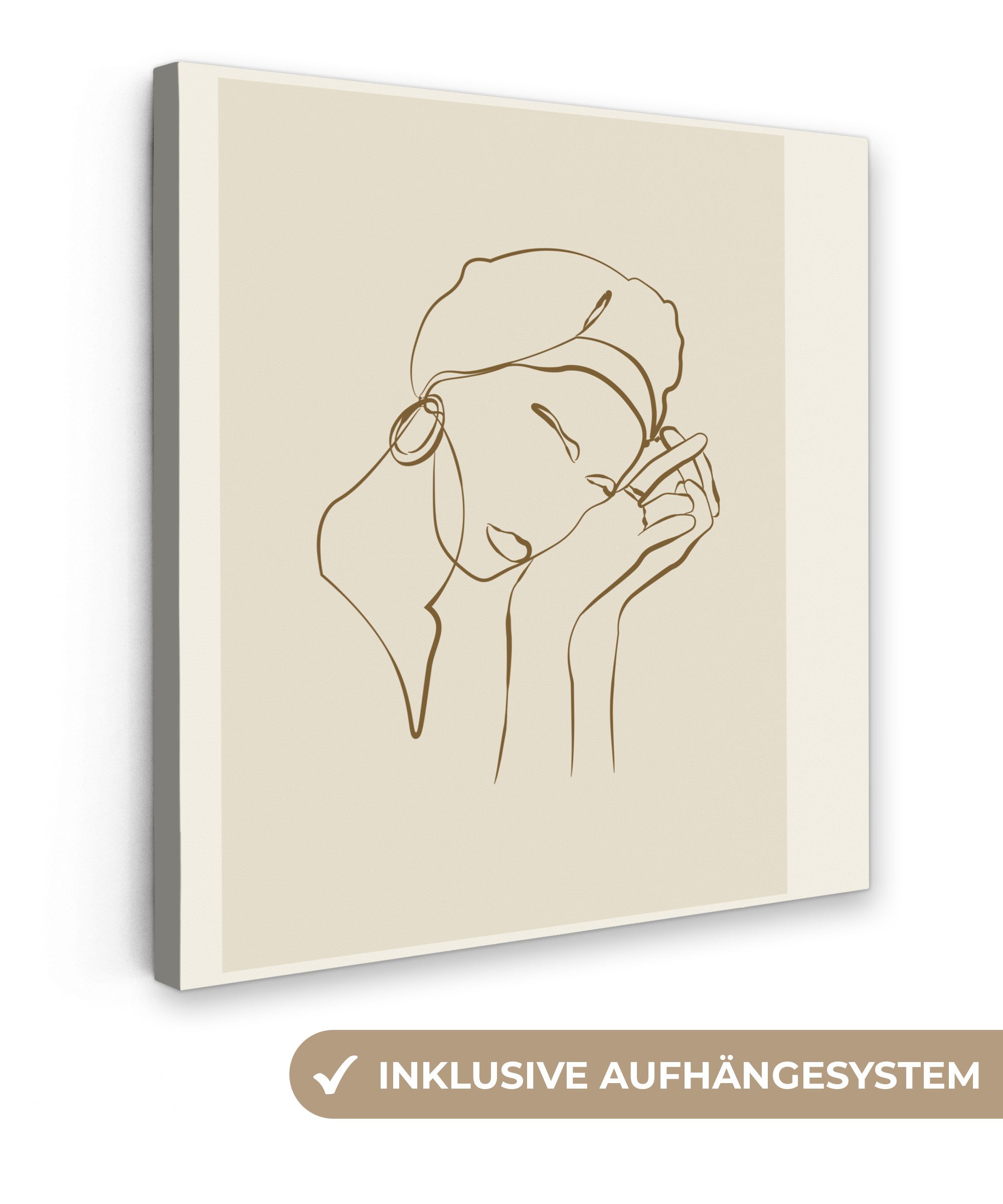 Frau - Linienkunst - Zitate - Text