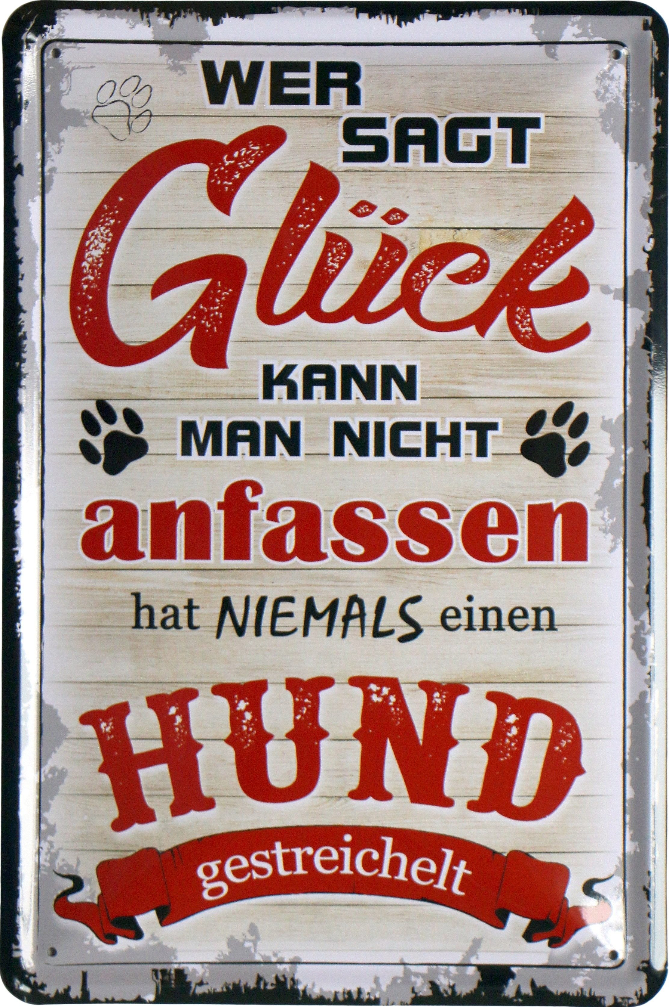 WOGEKA ART Metallbild Hund - Glück günstig online kaufen