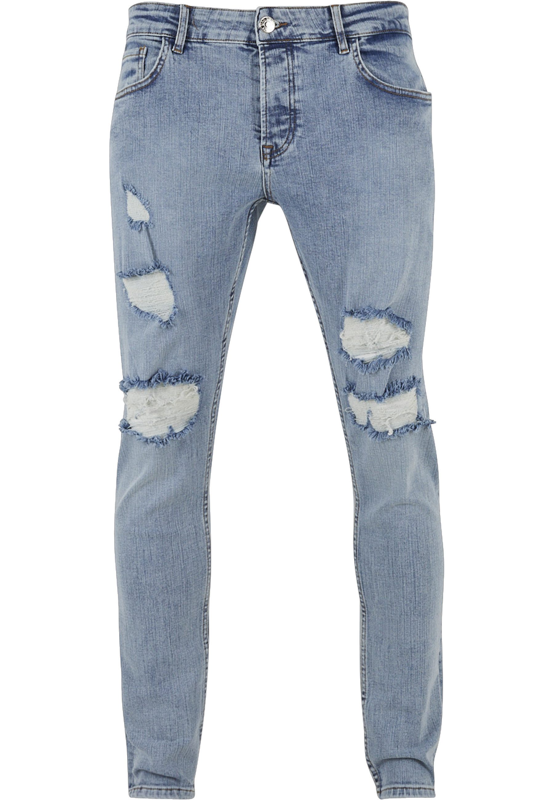 Bequeme Jeans 2Y Premium Herren 2Y Destroyed Skinny Fit Jeans