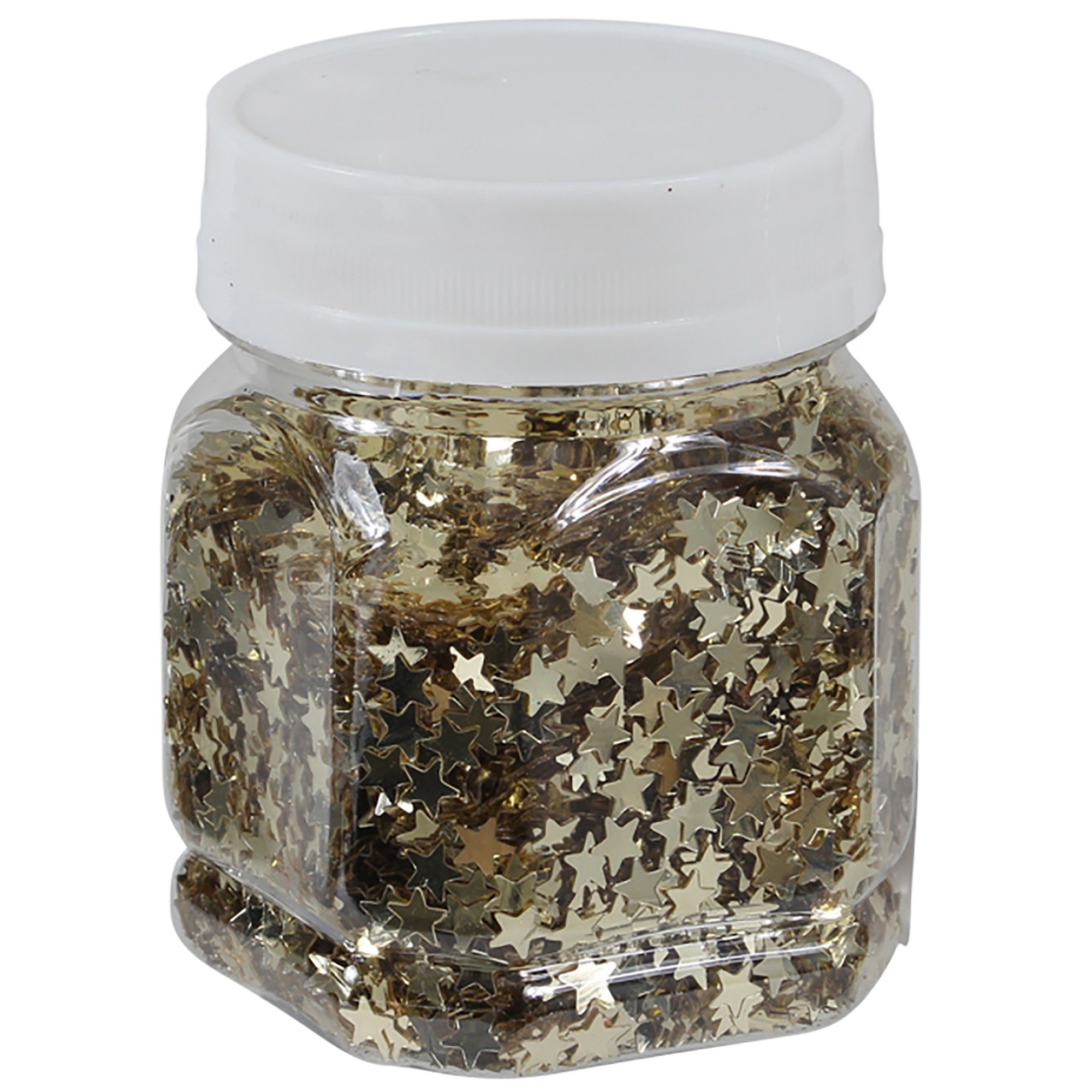Annastore Streuglitzer Glittersterne 80g zur Dekoration - Bastelsterne Glitzersterne, Weihnachtsdeko Glitter