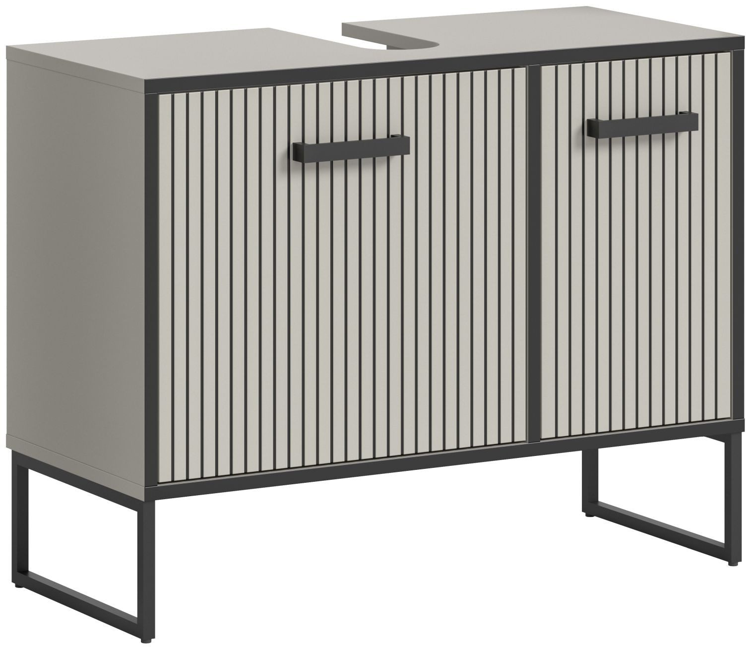 xonox.home Waschbeckenunterschrank Kaschmir Nachbildung Siphonausschnitt So günstig online kaufen