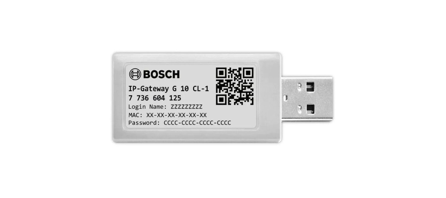 BOSCH WLAN-Stick IP-Gateway G10-3 (7736606771), für Split-Klimageräte CL3000i/CL5000iU