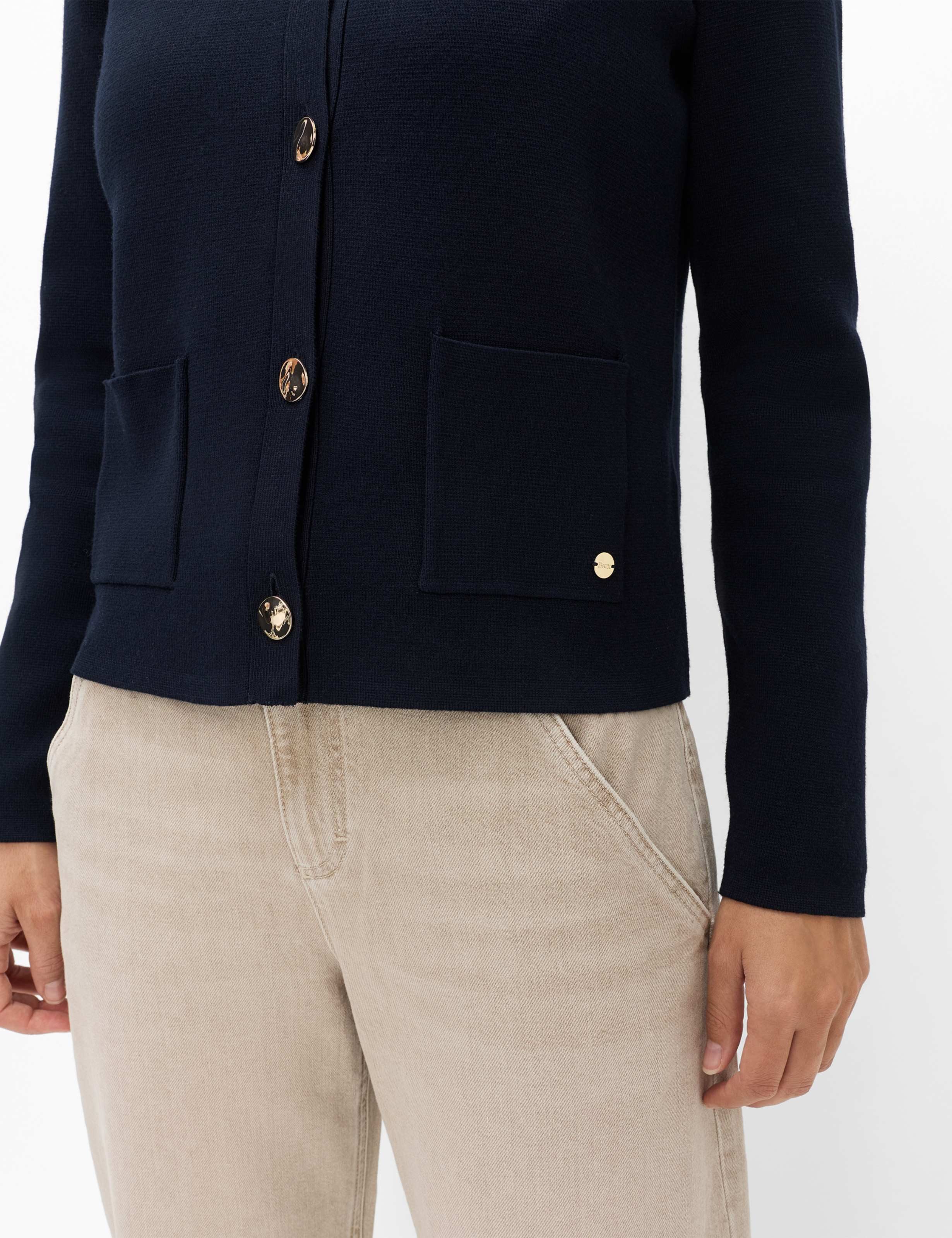 Brax Strickjacke Style AMI Easy Knit: Strickjacke im Viskosemix – Bild 4 von 5