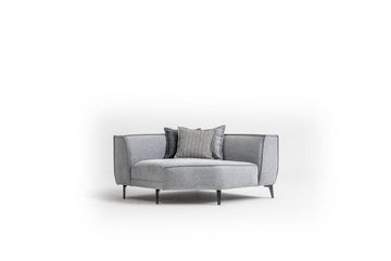 JVmoebel Ecksofa Grau Sofa Stoff Couchen Möbel 430x165 Sofa Modernes, Made in Europe