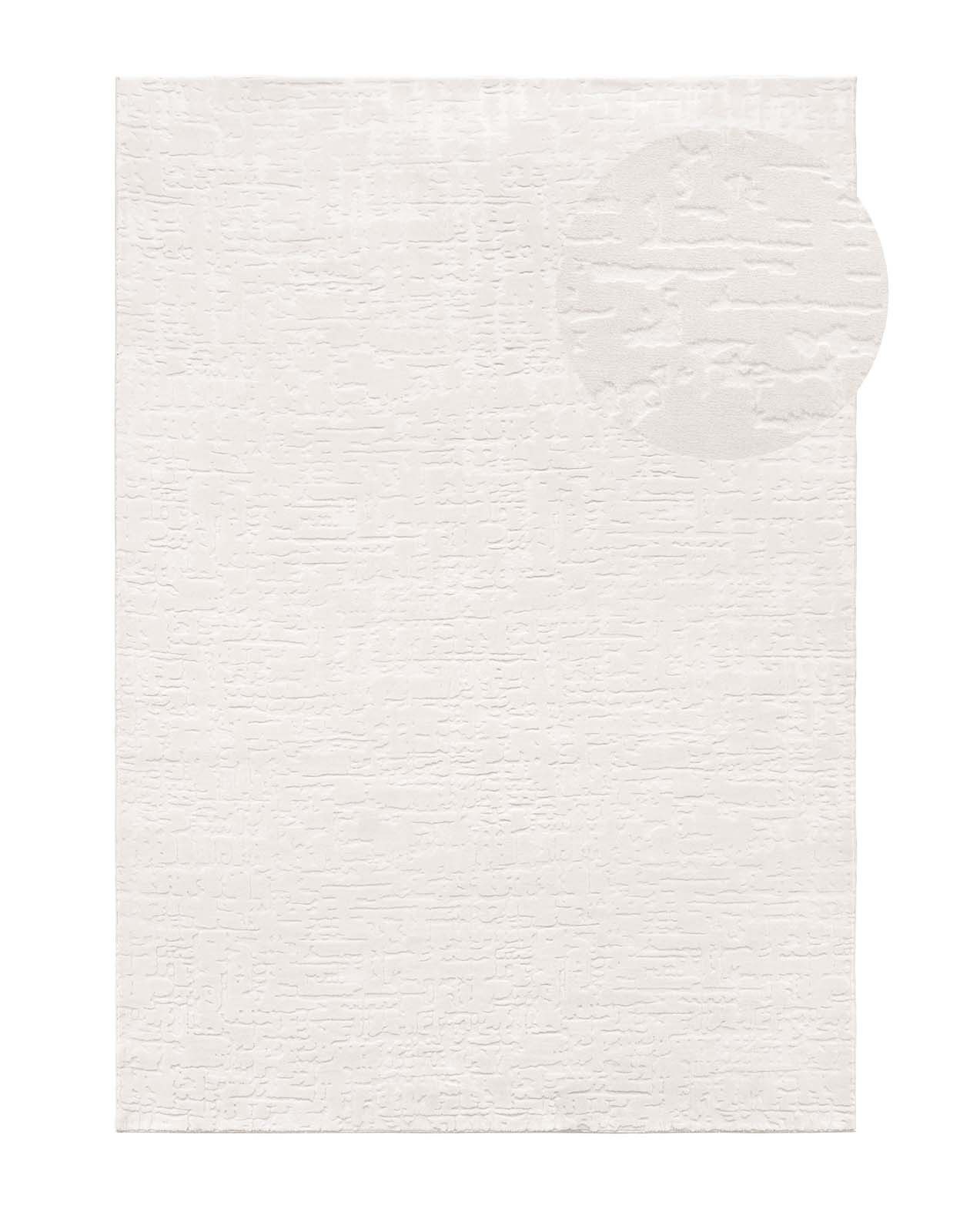 TaraCarpet Teppich TaraCarpet Homestyle 399 Vintage, rechteckig, Höhe: 10 mm, Vintage hoch-tief weich waschbar creme 50x80