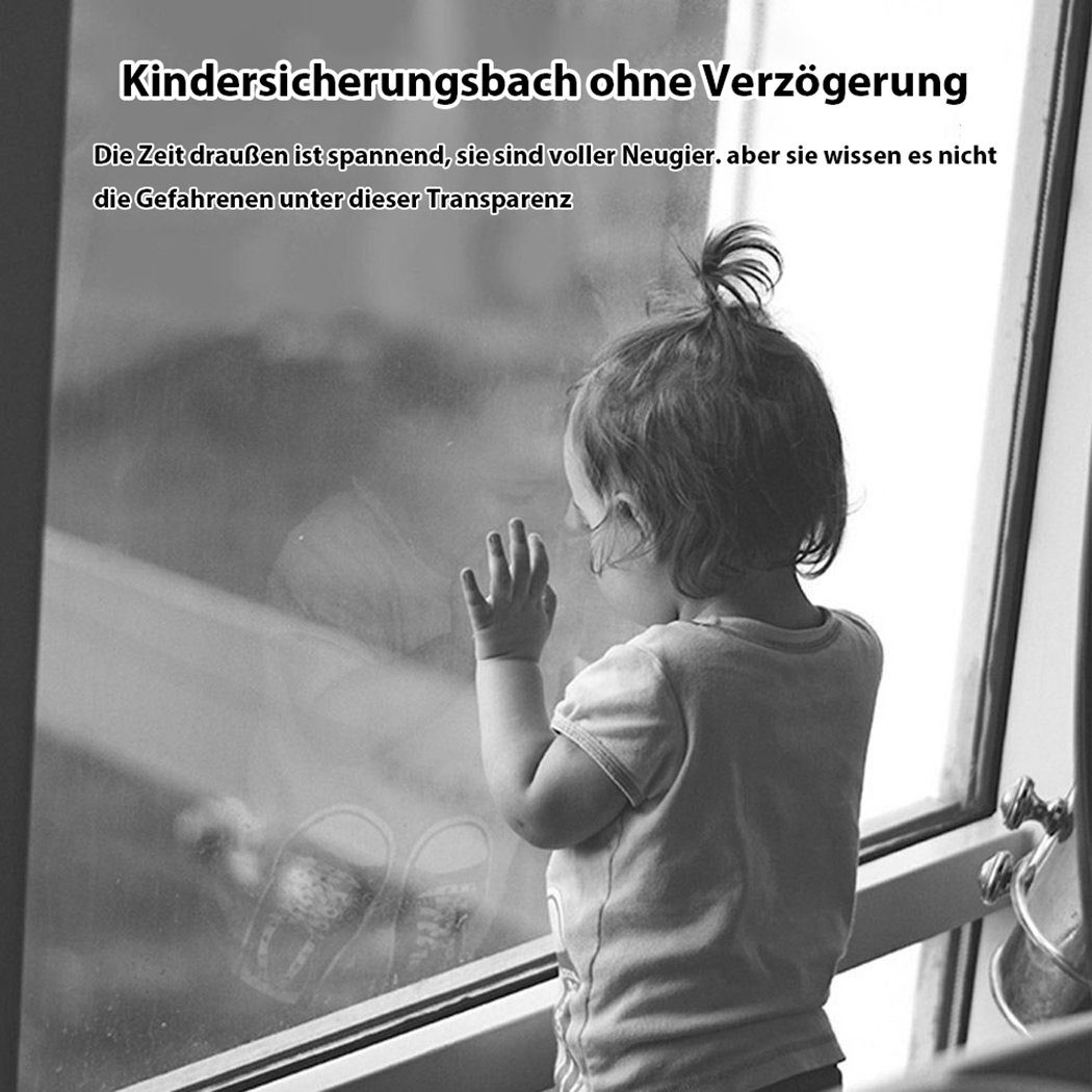 Kleiderschrank-Schiebetürschloss, TUABUR transparent Kindersicherung Schnalle Kindersicherung, feste