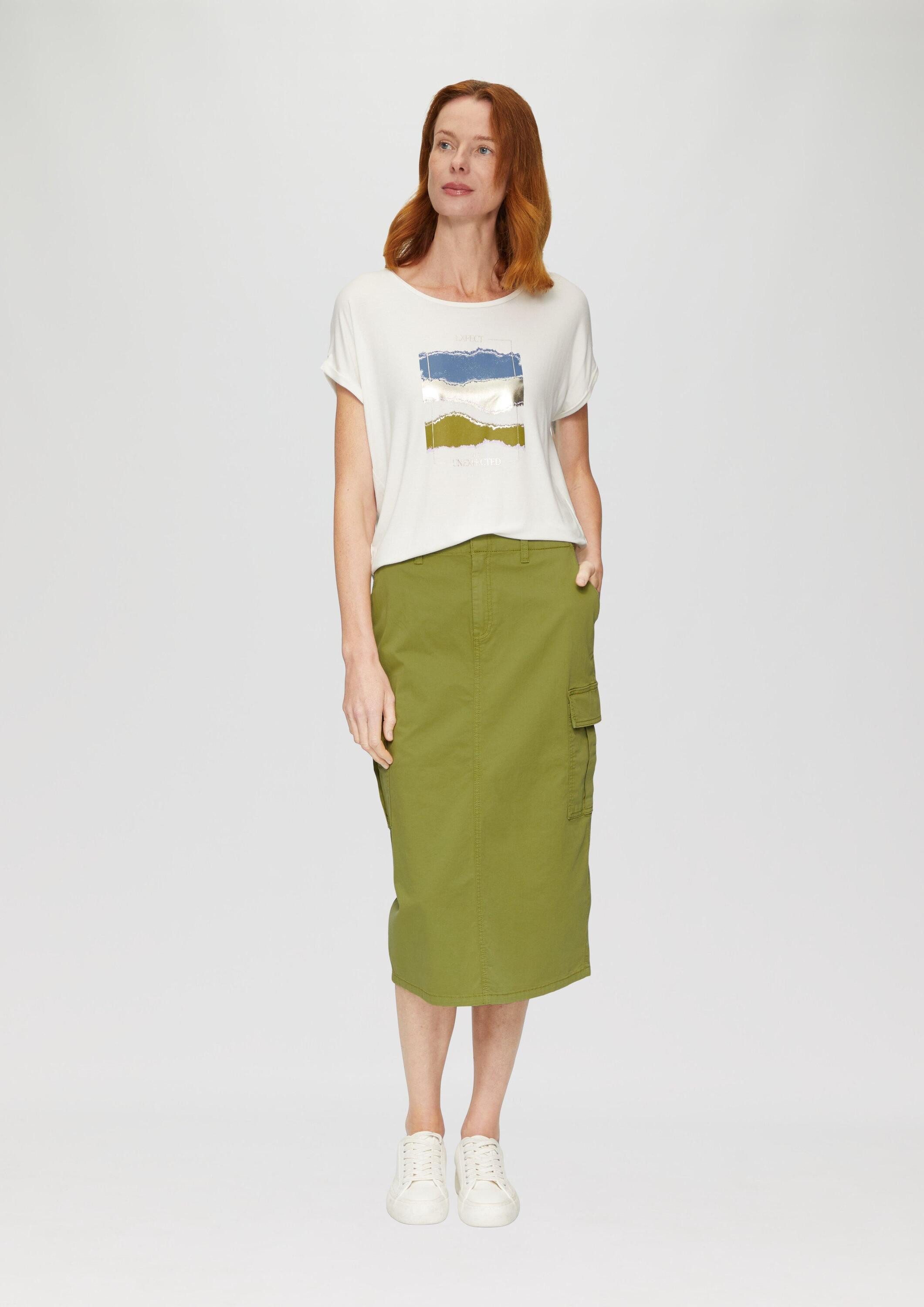 s.Oliver Midirock Rock Midi-Cargorock mit Gehschlitz