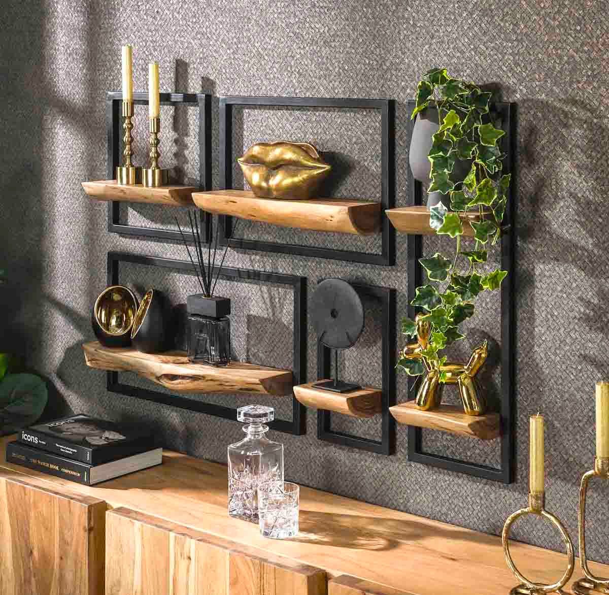 LEVEN Lifestyle Wandregal 5´er Set Regal günstig online kaufen