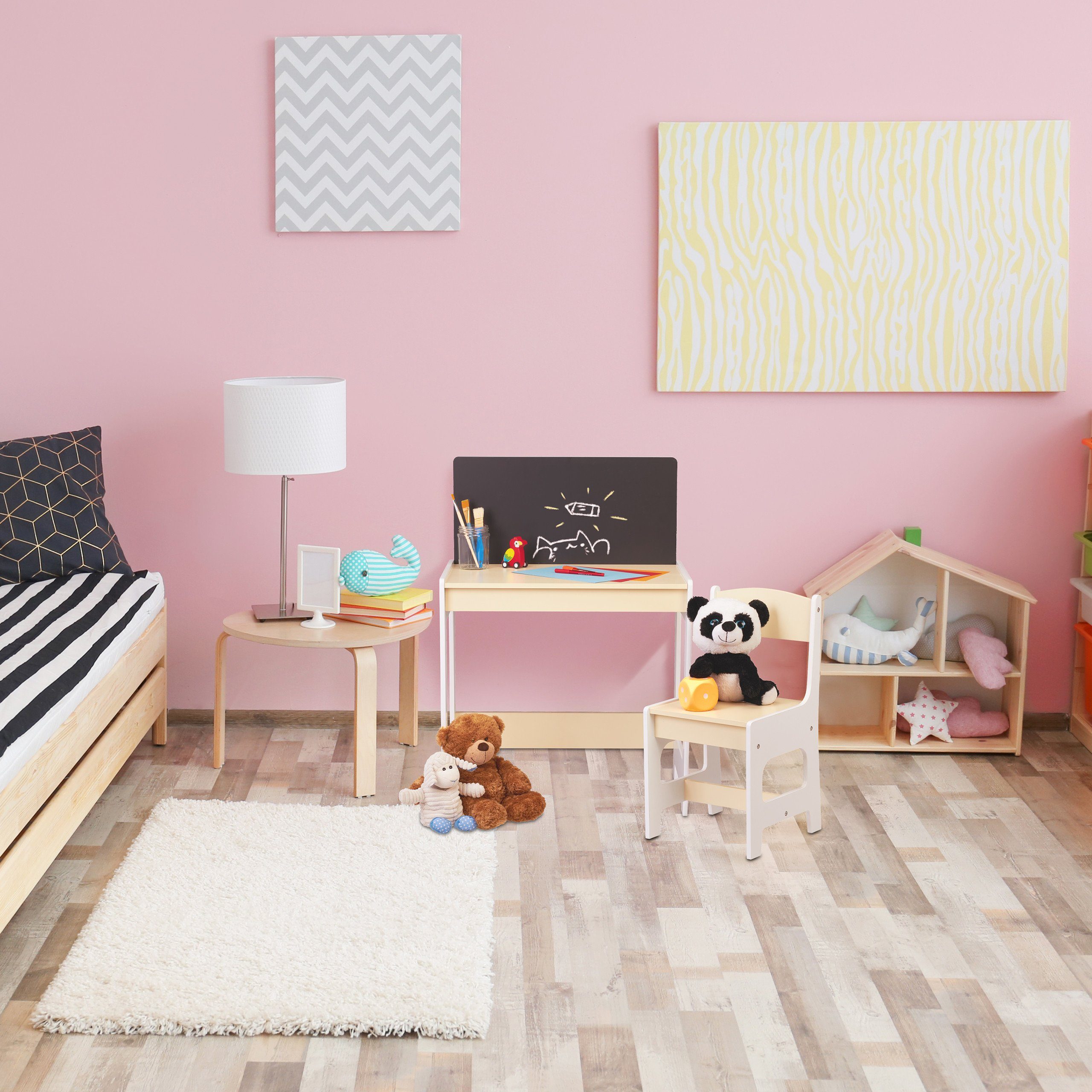 relaxdays Kindersitzgruppe mit Tafel günstig online kaufen