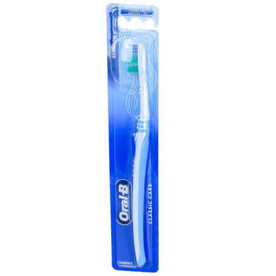 Marabellas Shop Zahnbürste Oral-B Classic Care Handzahnbürste 35 mittel mit Kurzkopf Zahnbürste, mit ergonomischen Griff