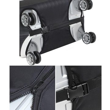 FELIXLEO Kofferhülle Reiseschutzbezüge elastisch Staubschutz Elastan Koffer 19 bis 32 cm