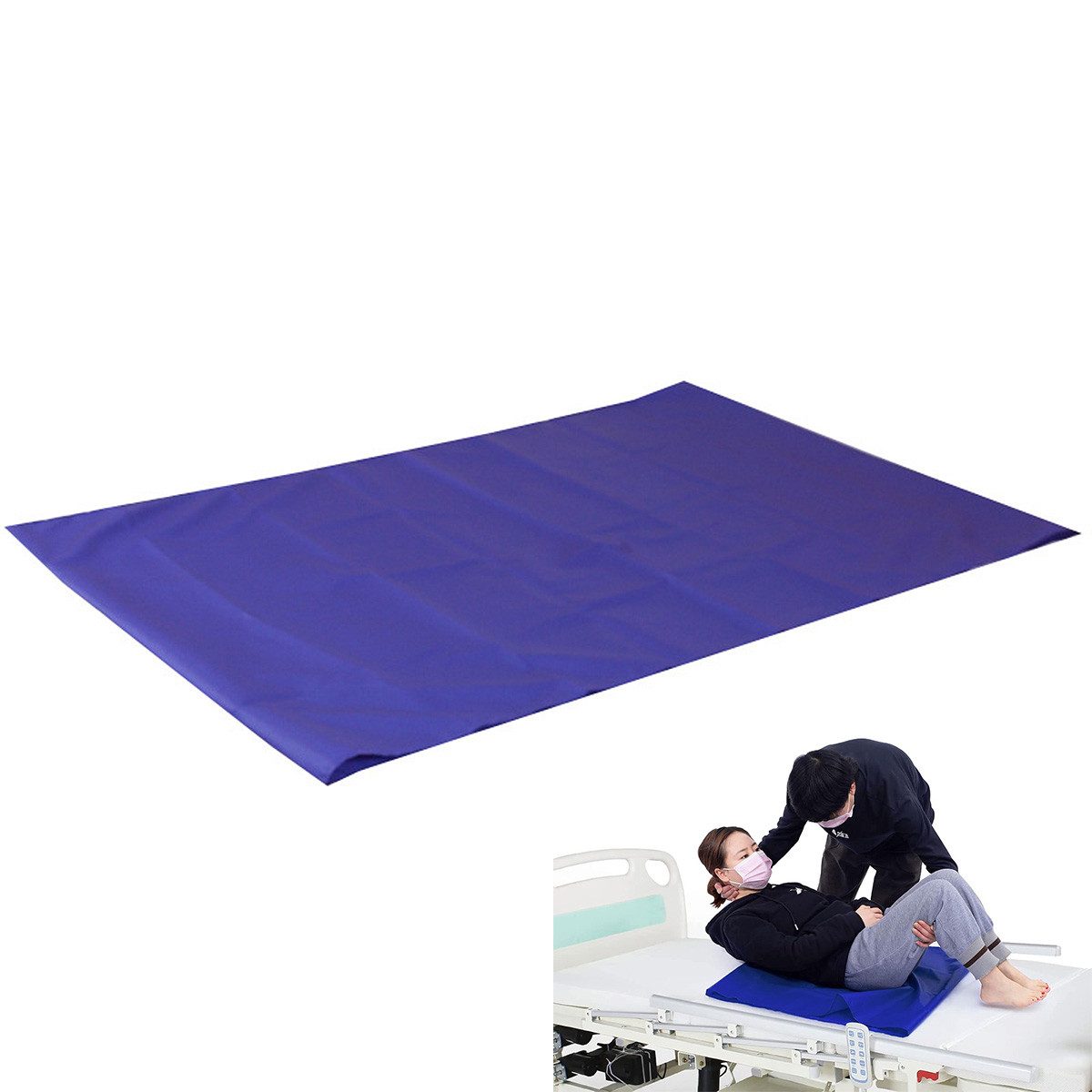 Welikera Schutzpolster Rutschtuch pflege,wiederverwendbare Patienten-Transfertuchdecke, 98×76 cm,Rutschhilfe für Senioren & Pflegebedürftige