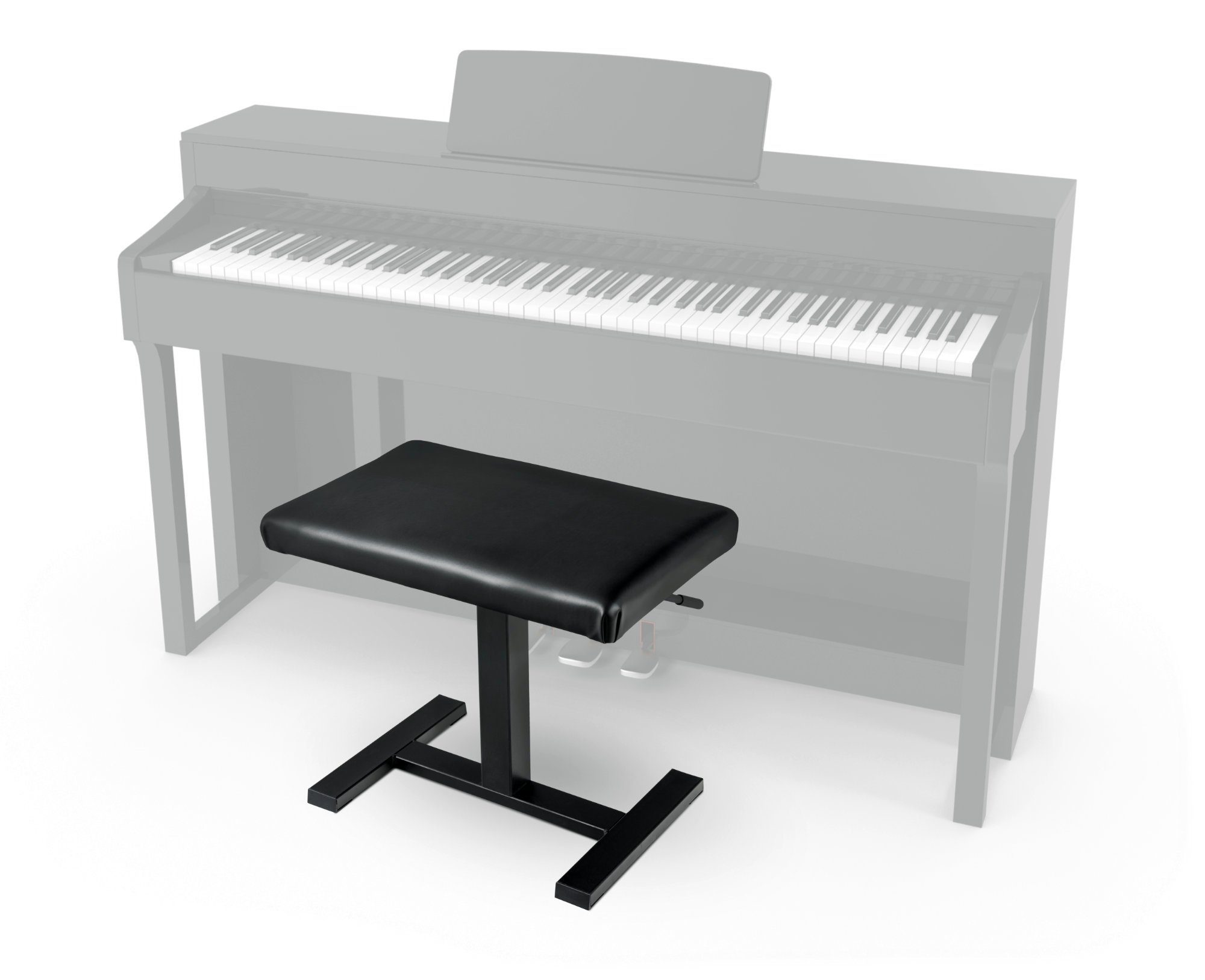 Pianobank, Öldruckfeder - Sitzhöhe mittels verstellbar Klavierbank Classic Hydraulische “Easy” Cantabile