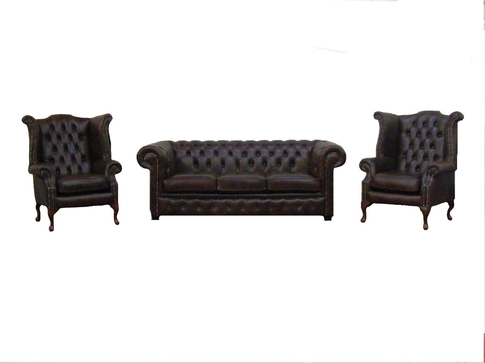 JVmoebel Sofa Luxus schwarze in Made Europe Chesterfield Sitzer Neu, Sofagarnitur 3+1+1