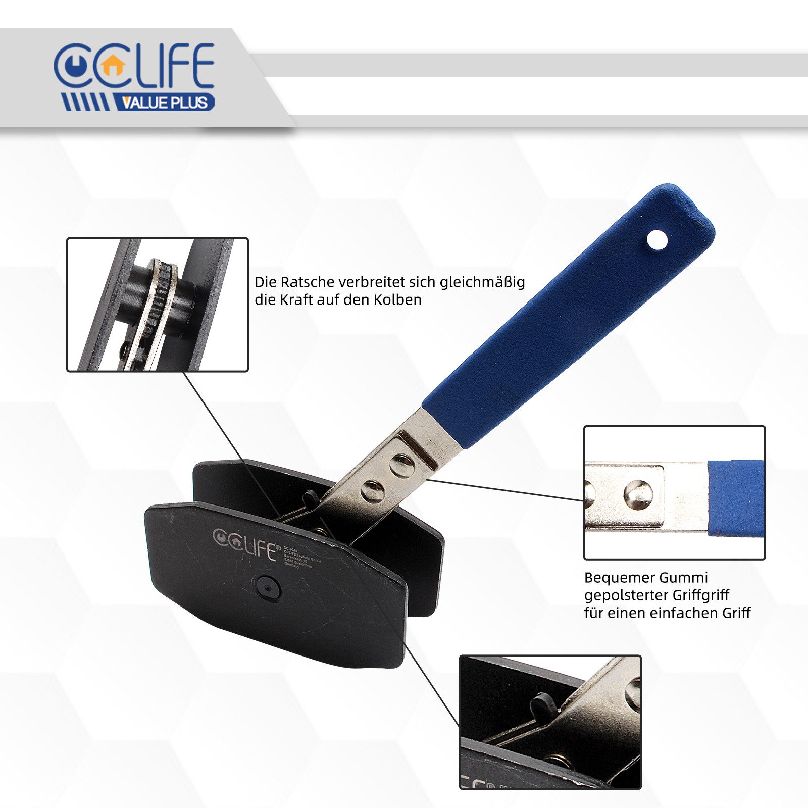 CCLIFE Multitool Bremskolbenrücksteller Bremskolben Rücksteller mit Ratschenfunktion, (1 St)