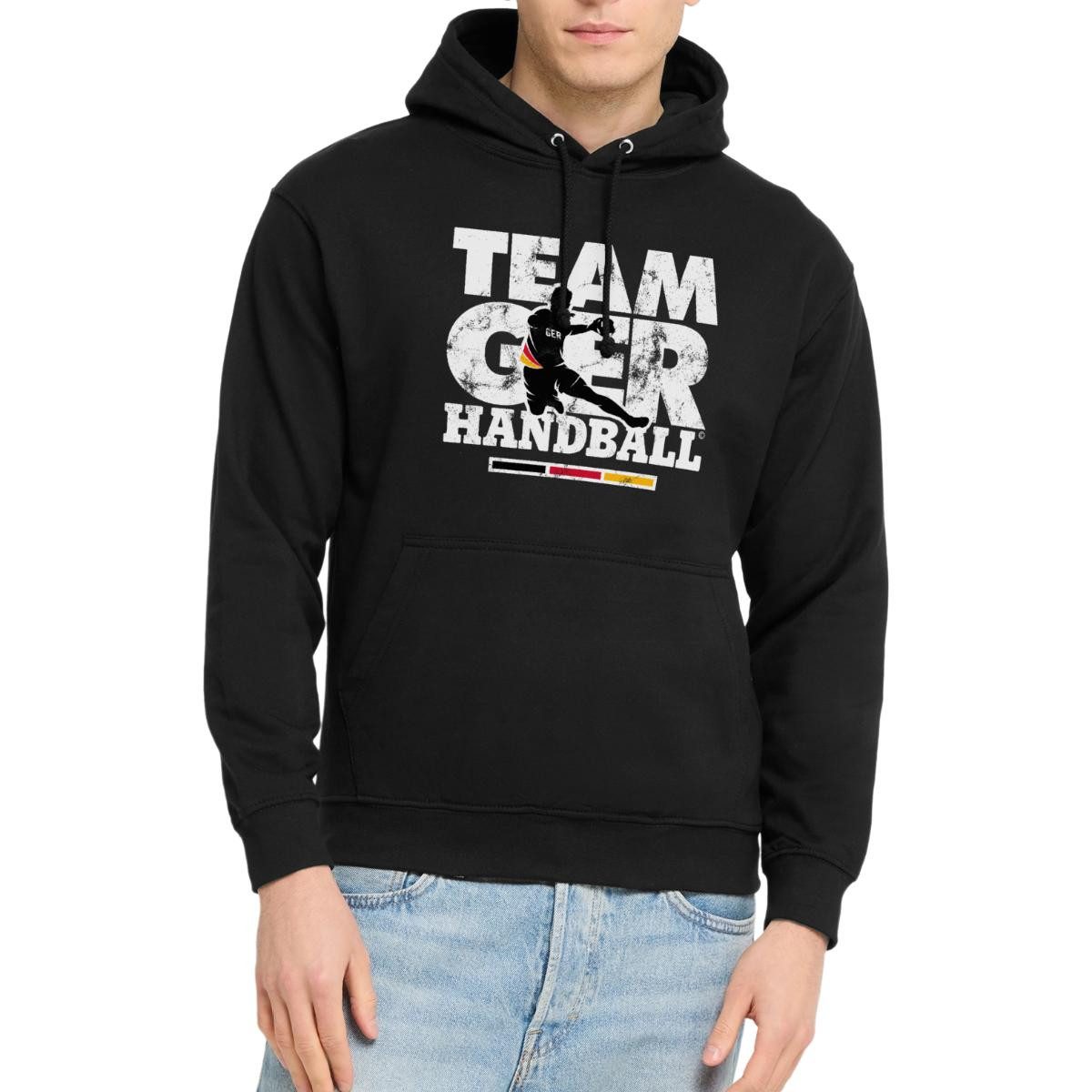 Spreadshirt Hoodie Team Germany Handball Spieler-Print mit Deutschlandflagge Unisex Hoodi (1-tlg)