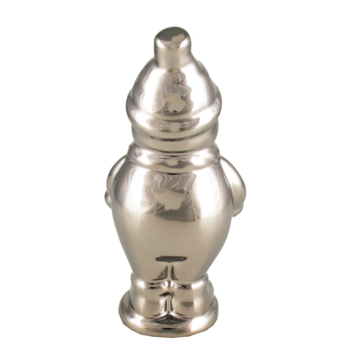 440s Weihnachtsmann 440s Keramik Schneemann THICKY silberfarben ca 16cm H (Stück)