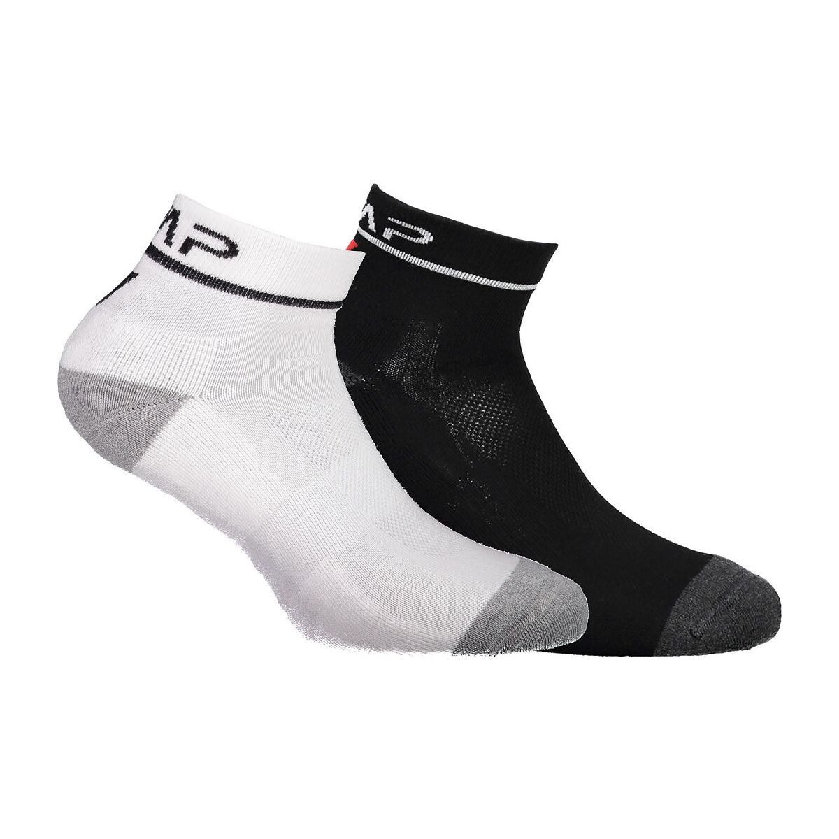 CMP Sportsocken Running Socks Cotton Bipack Unisex-Socken mit atmungsaktivem Mesh, Frottee-Schutz und elastischem