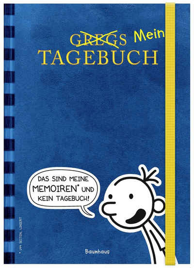 Baumhaus Verlag Notizbuch Gregs (Mein) Tagebuch (blau)