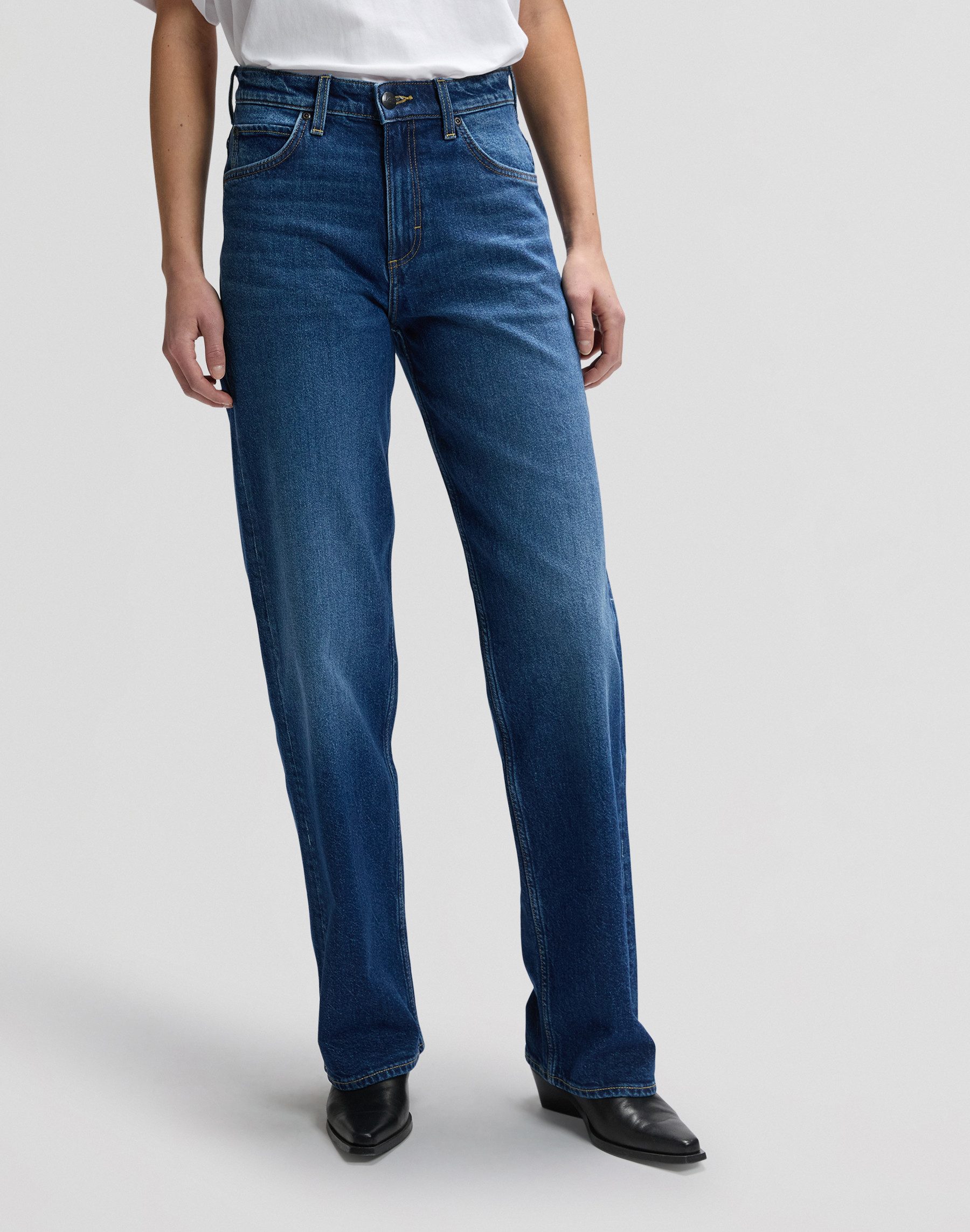 Lee® Stretch-Jeans LEE RIDER LOOSE navy cast 112378933