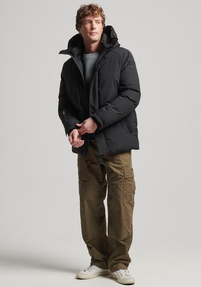 Superdry Steppjacke CITY PADDED HOODED WIND PARKA