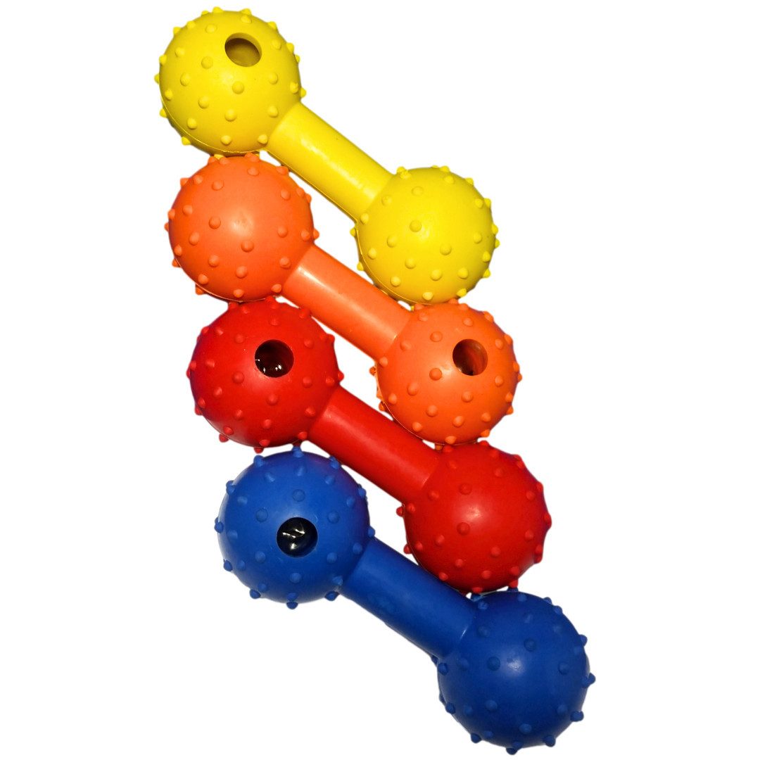 WEPO Zahnpflege-Spielzeug Kauknochen - Kauspielzeug - Steigert Spiel-Interesse, (Set 4-tlg), 12cm lang