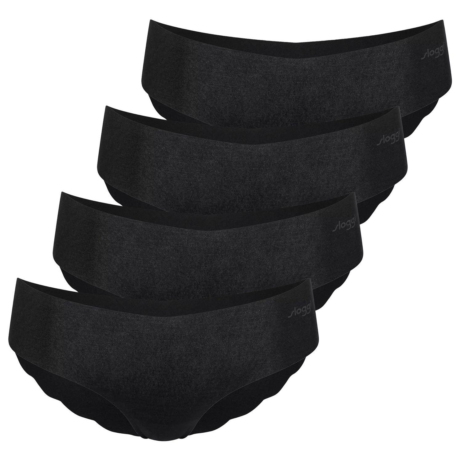 sloggi Hipster zero Modal saumlose Abschlüsse, typische sloggi Wellenkante, im 4er Pack