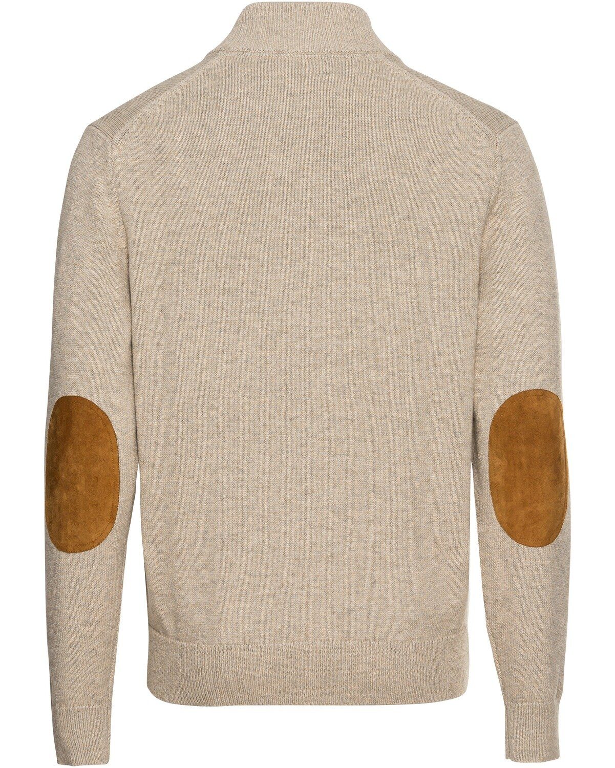 Highmoor Strickjacke Cardigan mit Lederdetails günstig online kaufen